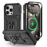 Camera Slide Military Grade Armor Protection 360 Degree Rotate Armor Cover For iPhone