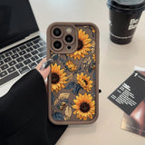 Flower Printed Phone Case For iPhone