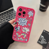 Flower Printed Phone Case For iPhone