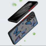 Red Blue Butterfly Case For Samsung
