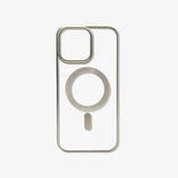 Transparent Acrylic Titanium Bezel Case For iPhone