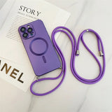 Crossbody Lanyard Magnetic Case For iPhone