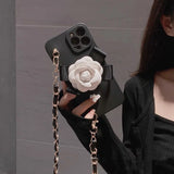 Crossbody Strap Metal Long Chain Phone Case For iPhone