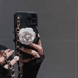 Crossbody Strap Metal Long Chain Phone Case For iPhone