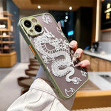 Cute Cartoon dragon Camera Lens Protection Case for iPhone