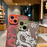 Cute Cartoon dragon Camera Lens Protection Case for iPhone