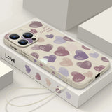 Cute Love Heart Magnetic Shockproof Case For iPhone