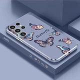 Dancing Butterfly Luxury Plating Phone Case For Samsung