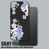 Flower Pattern Hand Lanyard Phone Case For Samsung