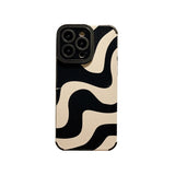 Fashion Zebra Stripe Black White Phone Case For IPhone