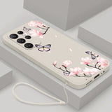 Flower Butterfly Phone Case For Samsung