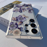 Flowers Plating IMD Hard Case For Samsung