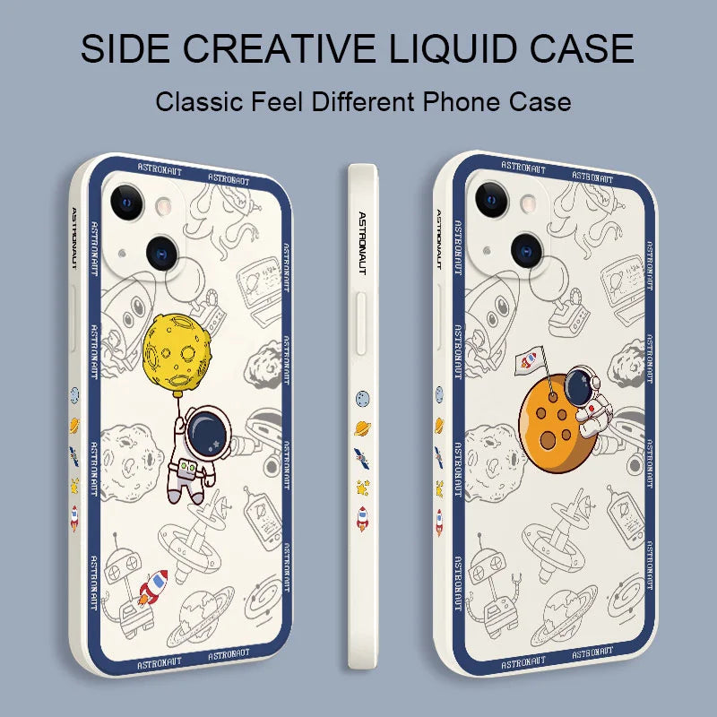 Flying Astronaut Phone Case For iPhone