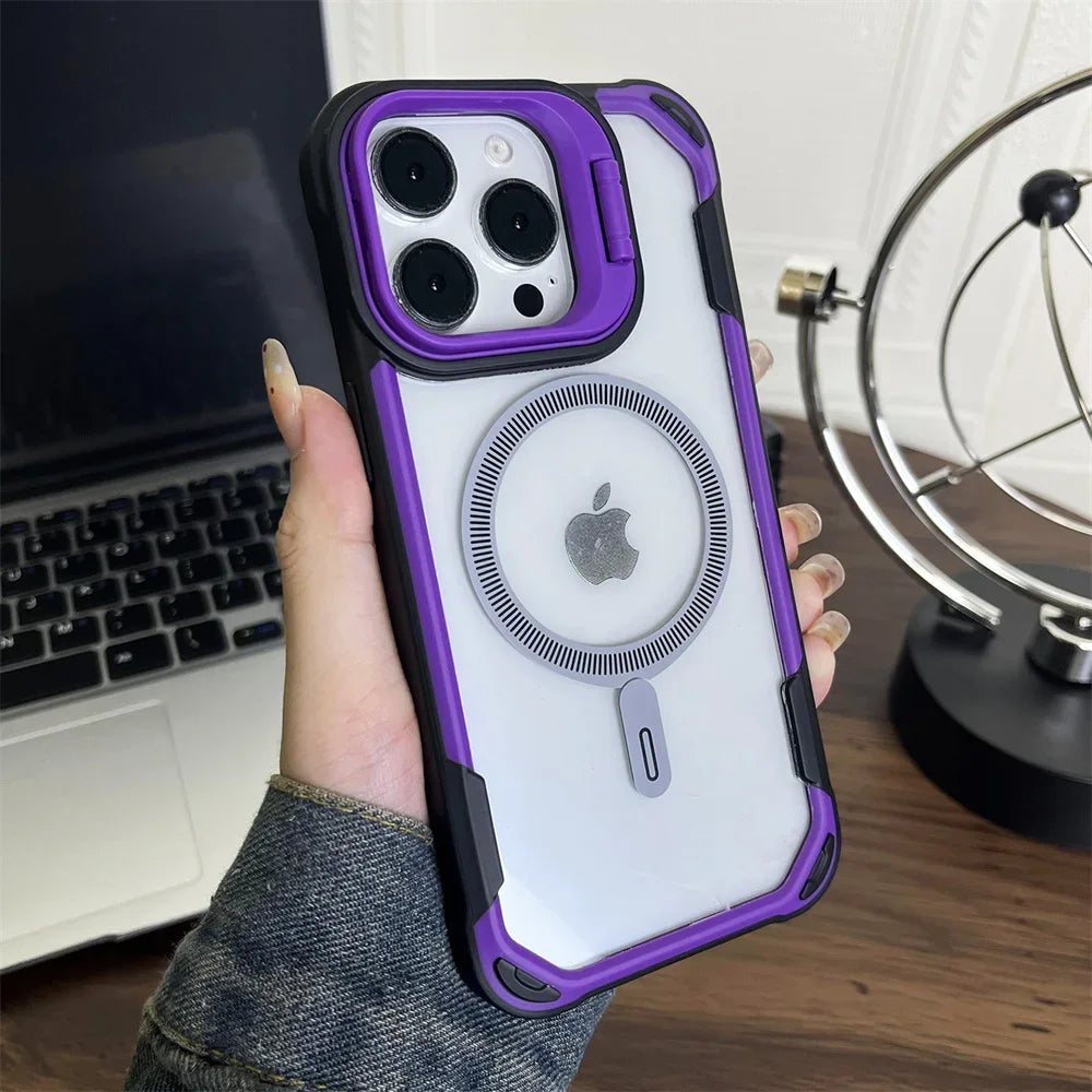 Magnetic Transparent Phone Case For iPhone