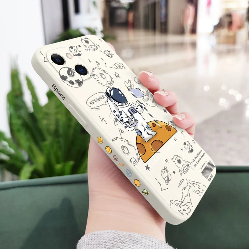 Funny Astronaut Phone Case For iPhone