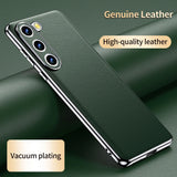 Genuine Cowhide Leather Phone Case for Samsung Galaxy