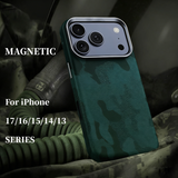 Camouflage Leather Anti-fall Mobile Phone Case For iPhone