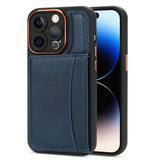 Leather Magnetic Slot Card Holder Phone Case For iPhone