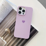 Lovely Love Candy Color Silicone Soft Case For iPhone