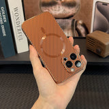 Luxury Carbon Fiber Texture Plating Case for iPhone