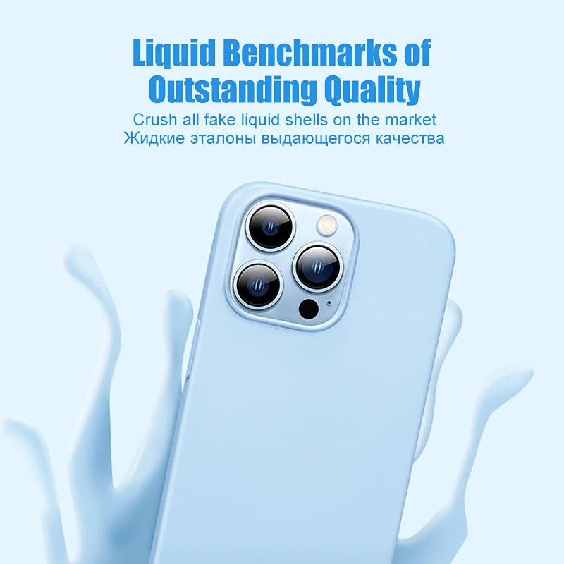 Luxury Liquid Silicone Case For iPhone