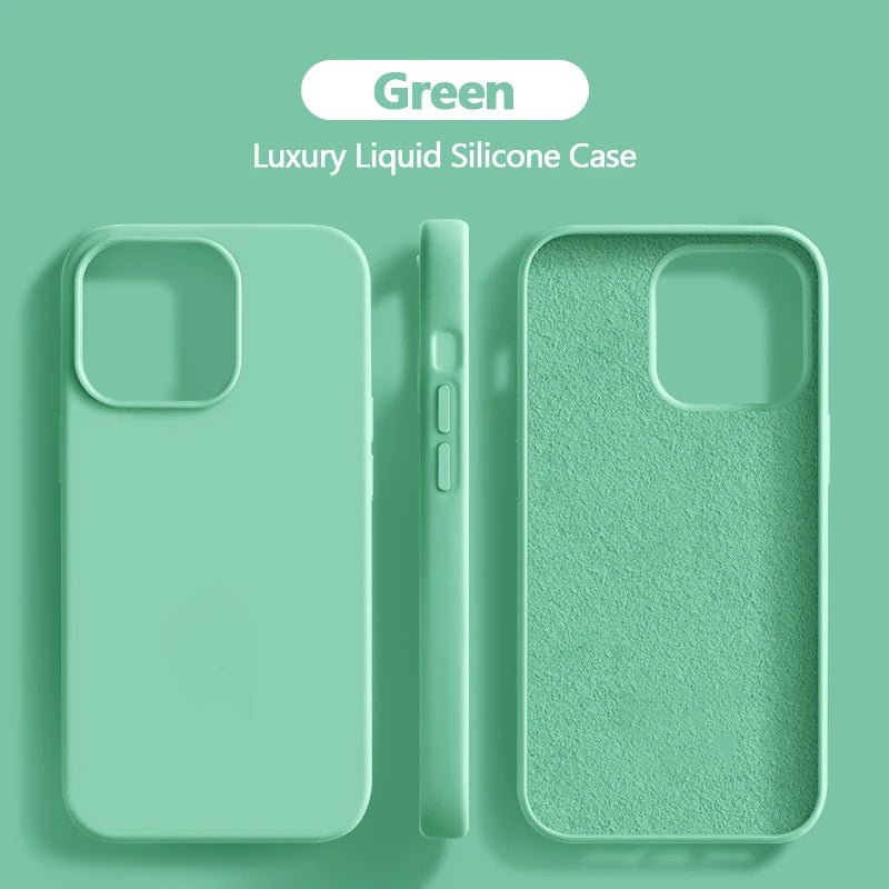 Luxury Liquid Silicone Case For iPhone