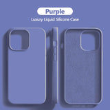 Luxury Liquid Silicone Case For iPhone