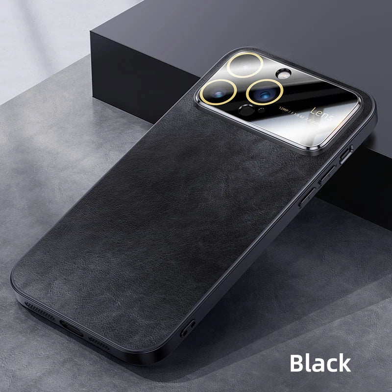 Luxury Magnetic Leather Phone Case For iPhone