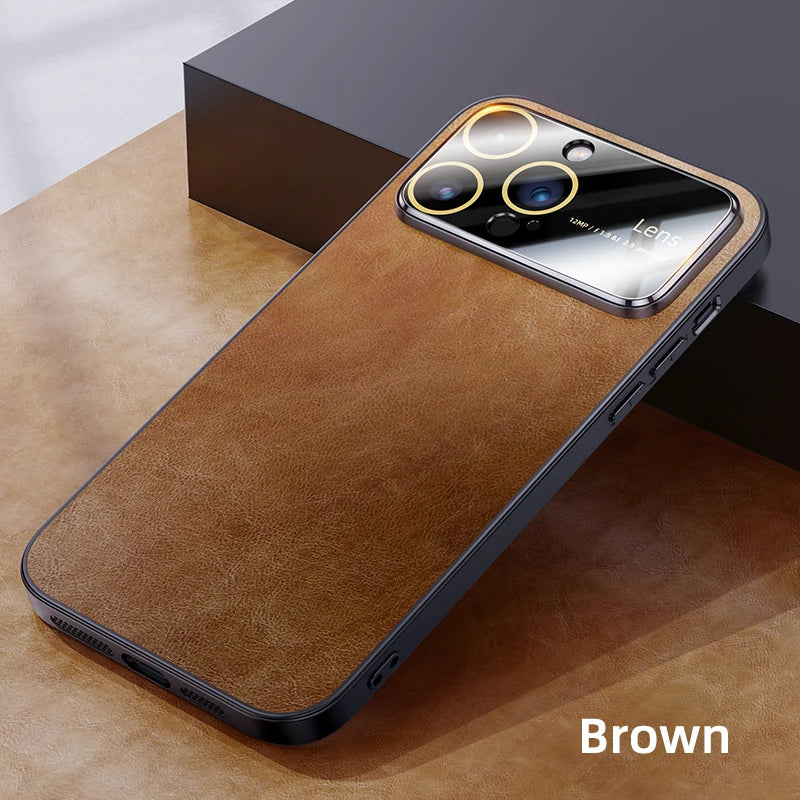 Luxury Magnetic Leather Phone Case For iPhone