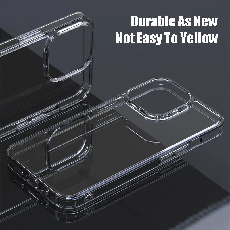 Luxury Tempered Glass Clear Case For iPhone