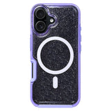 Magnetic Neon Color Glitter Clear Shockproof Case For iPhone