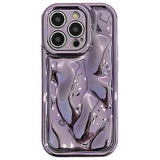 Custodia con placcatura in meteorite laser lucido 3D per iPhone 