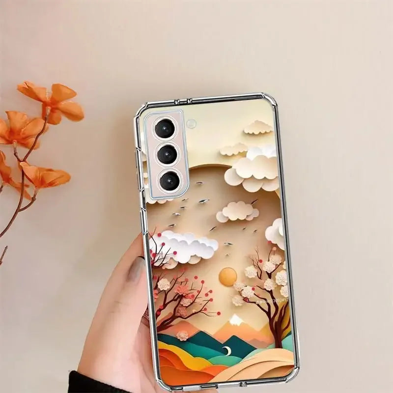 Natural Trees in Mountain Ranges Case For Samsung