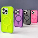 Neon color anti-fall Magnetic MagSafe Case For iPhone