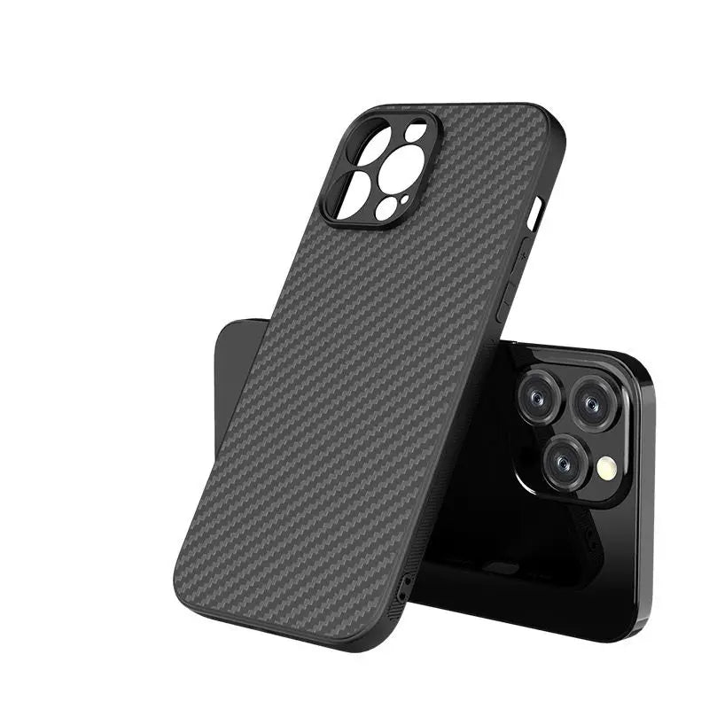 Ultra-thin Soft TPU Carbon Fiber Protect Back Cover Case For iPhone