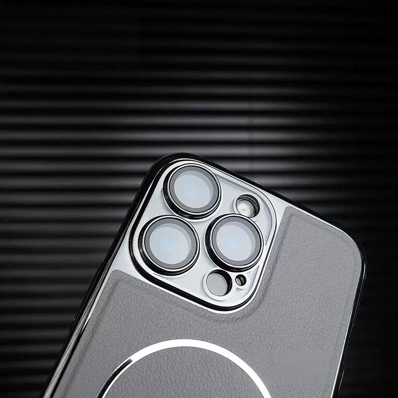 Metallic Paint Magnetic Phone Case For iPhone