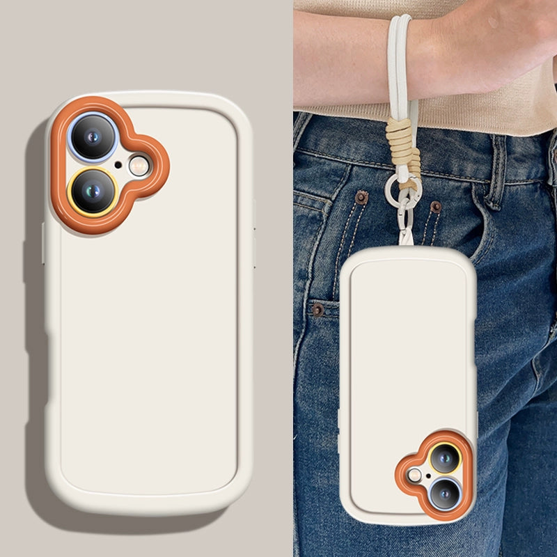 Solid Color Simple Anti-fall Soft Phone Case For iPhone