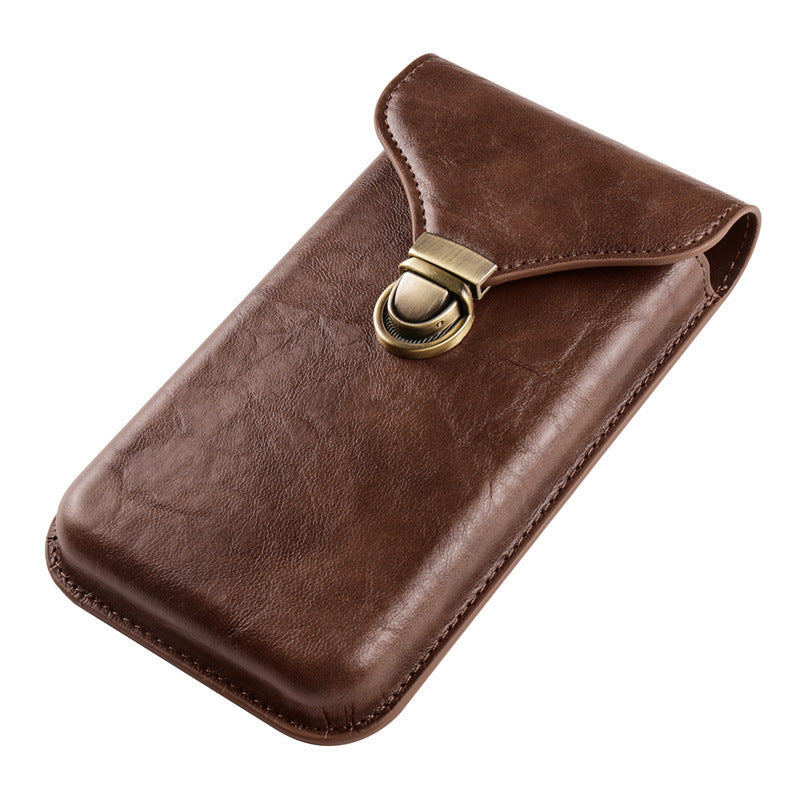 Vertical Flip Phone Belt Bag Leather Phone Case For iPhone