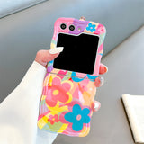 Colorful Graffiti Flower Phone Case for Samsung Z Flip