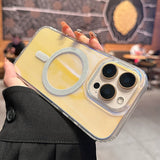 Gradient Transparent Magnetic Phone Case For iPhone