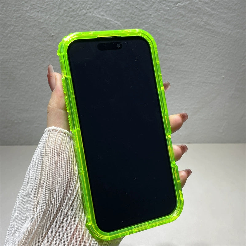 Fluorescent Green Magnetic 3-in-1 Phone Case For iPhone