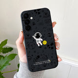 Cartoon Astronaut Graffiti Painted Phone Case For Samsung