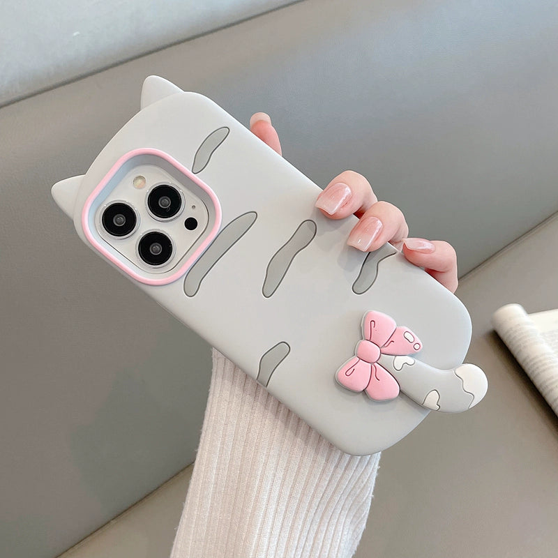 3D Cat Phone Case For iPhone