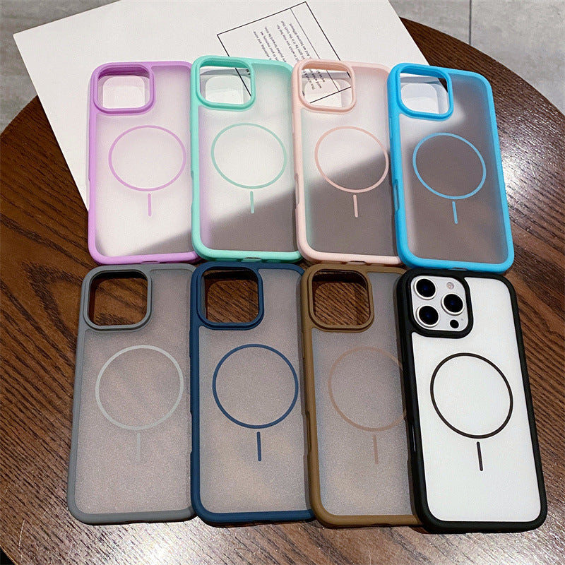 Ultra-thin Skin-feel Magnetic Soft Phone Case For iPhone
