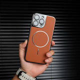 Metallic Paint Magnetic Phone Case For iPhone