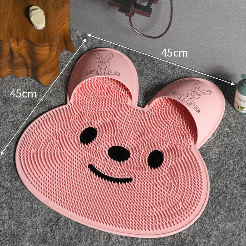 Silicone Rabbit Shower Massage Mat