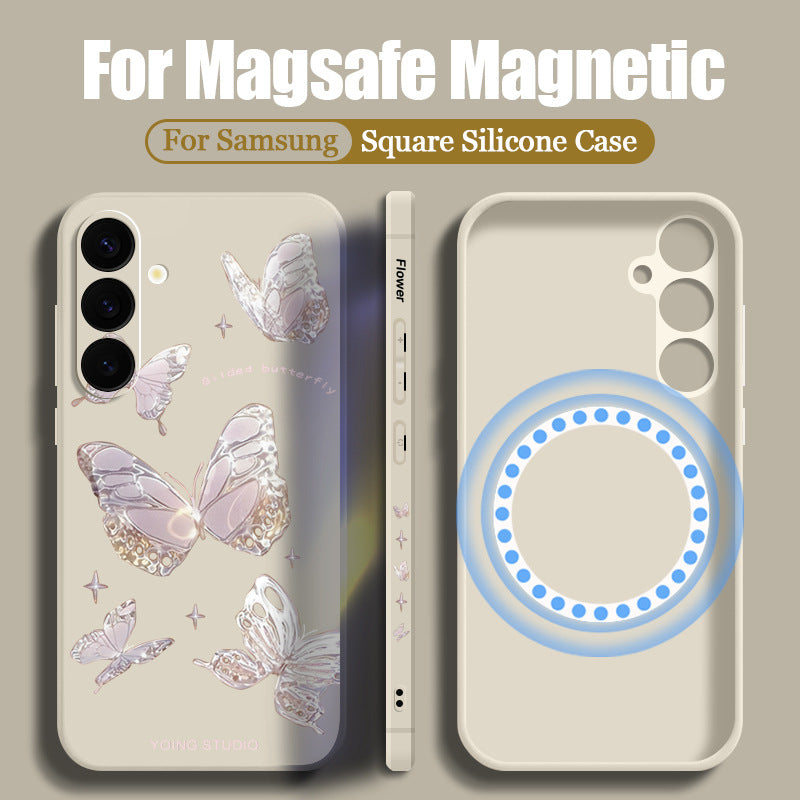 Butterfly Magnetic Drop-Proof Phone Case For Samsung