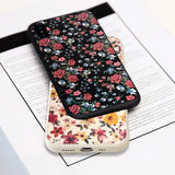 Small Floral Anti-fall Mobile Phone Case For iPhone