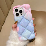 3D Diamond Airbag Soft Phone Case For iPhone