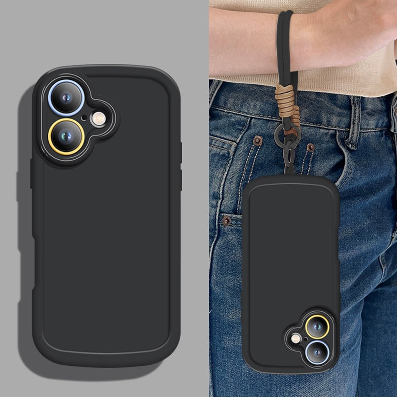 Solid Color Simple Anti-fall Soft Phone Case For iPhone